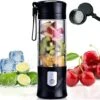 Portable Mixeur Des Fruits, Mini Blender USB Pour Smoothie,Milk-shake,Jus De Fruits,Blender Portable 350-420ml 6 Lames Pour Sport Et Voyage,Sans BPA,Noël Cadeaux Femme Homme (Noir) 2 Portable Mixeur Des Fruits, Mini Blender USB Pour Smoothie,Milk-shake,Jus De Fruits,Blender Portable 350-420ml 6 Lames Pour Sport Et Voyage,Sans BPA,Noël Cadeaux Femme Homme (Noir) -Petit Électroménager 97502338 1