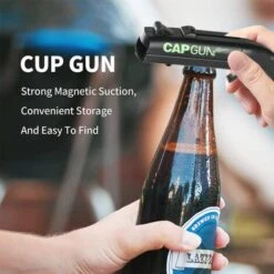 Ouvre-bouteille De Pistolet à Capuchon, Ouvre-bouteille De Tireur De Lanceur Drôle Pour Jeu Créatif, Fête De Famille, Bar -Petit Électroménager 97565317 5