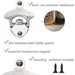 Ouvre-bouteille Mural - Style Ouvre-bouteille De Bière Magnétique Qui Attrape Les Bouchons - Facile à Installer 9 Ouvre-bouteille Mural - Style Ouvre-bouteille De Bière Magnétique Qui Attrape Les Bouchons - Facile à Installer -Petit Électroménager 97565999 3