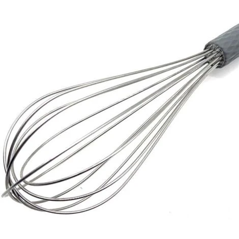 Batteur à Oeufs En Fil D'acier Inoxydable De Cuisine, Avec Batteur à Main En Silicone, Pour Fouetter Le Mélange 5 Batteur à Oeufs En Fil D'acier Inoxydable De Cuisine, Avec Batteur à Main En Silicone, Pour Fouetter Le Mélange – Image 3
