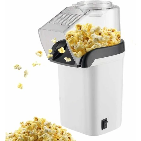 Machine à Pop-corn, Sain Sans Graisse, Blanc 3 Machine à Pop-corn, Sain Sans Graisse, Blanc