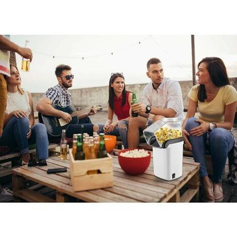 Machine à Pop-corn, Sain Sans Graisse, Blanc 7 Machine à Pop-corn, Sain Sans Graisse, Blanc – Image 5