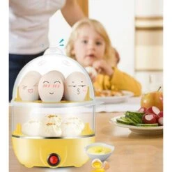 Cuiseur à Ufs Domestique à Double Couche, Mini Machine à Petit-déjeuner En Acier Inoxydable à Ufs Cuits à La Vapeur -Petit Électroménager 97726616 5