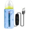 Chauffe-biberon - Crystal Velvet USB Tasse De Voyage Portable Lait Biberon Sac De Rangement Structure Sandwich Conception De Sécurité Isolée (Bleu/Rose/Jaune),Bleu -Petit Électroménager 97733380 1