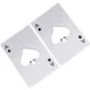 Ouvre-bouteille 2 Pièces, Ouvre-bouteille Créatif En Acier Inoxydable Pour Cartes à Jouer, Ouvre-bouteille De Bière Drôle Personnalisé, Cadeau Pour Papa (argent) -Petit Électroménager 97746200 1