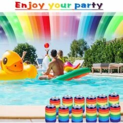 6PCS Housse Refroidisseur De Canette Bière Boisson Bouteille En Néoprène 3mm Cooler Sleeve Pour Fêtes Soirées Pique-niques Barbecues -Petit Électroménager 98095527 4