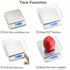 Balances De Cuisine, Balances De Cuisine Numériques, Balances électroniques, Haute Précision Jusqu'à 1g (poids Maximum De 3 Kg), Fonction De Tare, Acier Inoxydable Avec Grand écran LCD 11 Balances De Cuisine, Balances De Cuisine Numériques, Balances électroniques, Haute Précision Jusqu'à 1g (poids Maximum De 3 Kg), Fonction De Tare, Acier Inoxydable Avec Grand écran LCD -Petit Électroménager 98442383 5