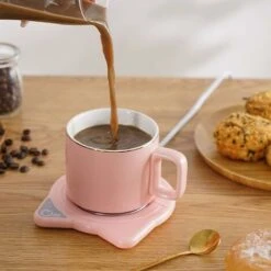 Chauffe-Tasse À Café, Tasse À Café Chauffante Usb Avec Arrêt Automatique, Plaque Chauffante Électrique Intelligente Garde La Température Jusqu'À 131 ℉/ 55 ℃, Pour Le Bureau À Domicile Pour Réchauffer -Petit Électroménager 98458482 3