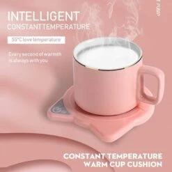 Chauffe-Tasse À Café, Tasse À Café Chauffante Usb Avec Arrêt Automatique, Plaque Chauffante Électrique Intelligente Garde La Température Jusqu'À 131 ℉/ 55 ℃, Pour Le Bureau À Domicile Pour Réchauffer -Petit Électroménager 98458482 4