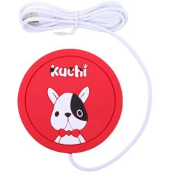 Chauffe-Tasse À Café Chauffe-Tasse Usb Chauffe-Tasse À Boisson Chauffante Tapis Chauffant En Grain De Bois Pour Bureau À Domicile, Plaque Chauffante Pour Café, Lait, Thé, Eau