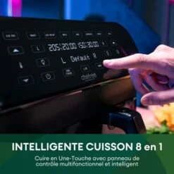 CHEFREE AFW20 Friteuse Sans Huile Double Compartiment Avec Fenêtre Visible, Friteuse à Air 8 Fonctions, 8L, 2400W -Petit Électroménager 98583054 3