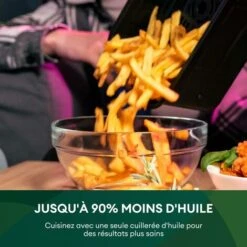 CHEFREE AFW20 Friteuse Sans Huile Double Compartiment Avec Fenêtre Visible, Friteuse à Air 8 Fonctions, 8L, 2400W -Petit Électroménager 98583054 4