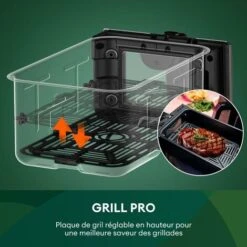 CHEFREE AFW20 Friteuse Sans Huile Double Compartiment Avec Fenêtre Visible, Friteuse à Air 8 Fonctions, 8L, 2400W -Petit Électroménager 98583054 5