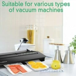 Mise Sous Vide Sac Rouleau Sous Vide Alimentaire 1 Rouleau 20x500cm/25x500cm/28x500cm Sacs à Vide Pour Machine Sous Vide, Compatible Avec N'importe Quelle Scelleuse Sous Vide -Petit Électroménager 98864213 5