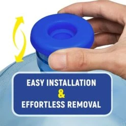 Lot De 3 Bouchons De Bouteille D'eau De 14,7 L, Bouchons De Rechange En Silicone, Bouchon Anti-déversement, Bouchon D'étanchéité Réutilisable, Bouchon à Clipser Pour Bouteille D'eau De 55 Mm -Petit Électroménager 98898952 2