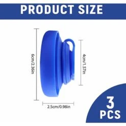 Lot De 3 Bouchons De Bouteille D'eau De 14,7 L, Bouchons De Rechange En Silicone, Bouchon Anti-déversement, Bouchon D'étanchéité Réutilisable, Bouchon à Clipser Pour Bouteille D'eau De 55 Mm -Petit Électroménager 98898952 3