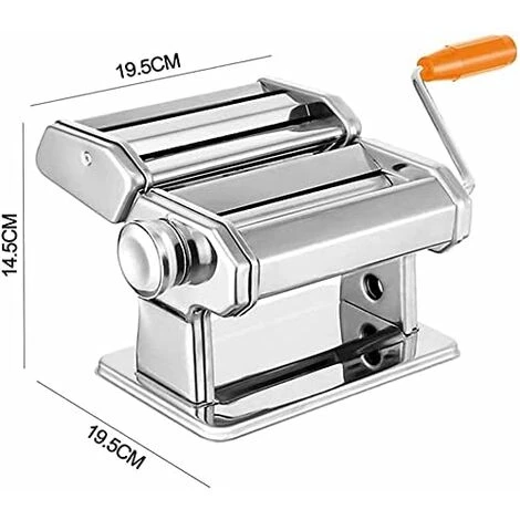 Machine à Pâtes Manuel Acier Inoxydable Pastamaker Avec 8 épaisseurs De Pâte Différentes Rouleau à Pâtes Machine Cutter Pour Pâtes Fraîches Cadeau NAIZY 4 Machine à Pâtes Manuel Acier Inoxydable Pastamaker Avec 8 épaisseurs De Pâte Différentes Rouleau à Pâtes Machine Cutter Pour Pâtes Fraîches Cadeau NAIZY – Image 2