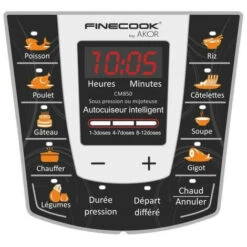 FINECOOK CM850 Autocuiseur 2 En 1 6L Sous Pression + Mijoteuse -Petit Électroménager 99928657 3